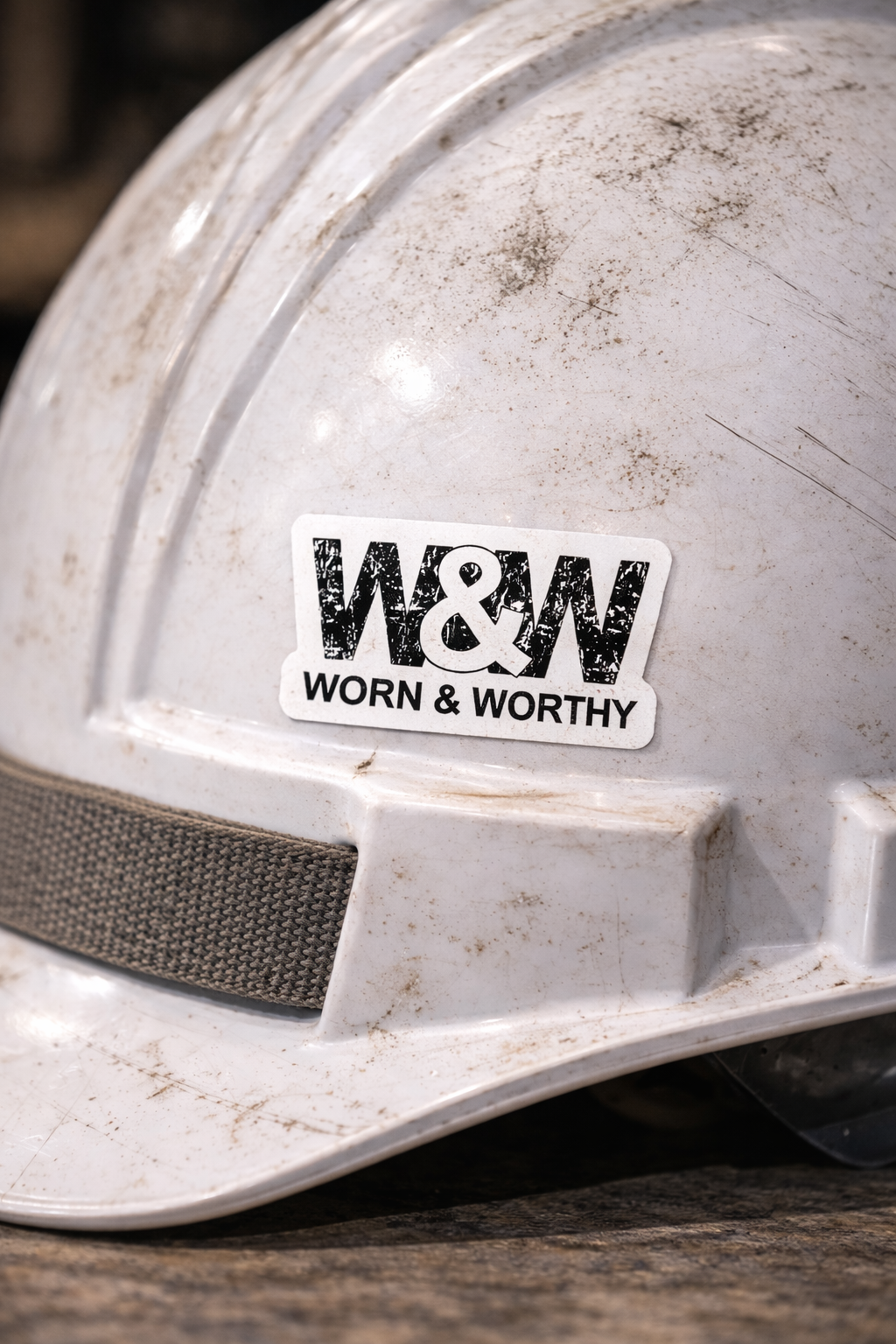 Worn & Worthy Vinyl Decal - 2x2