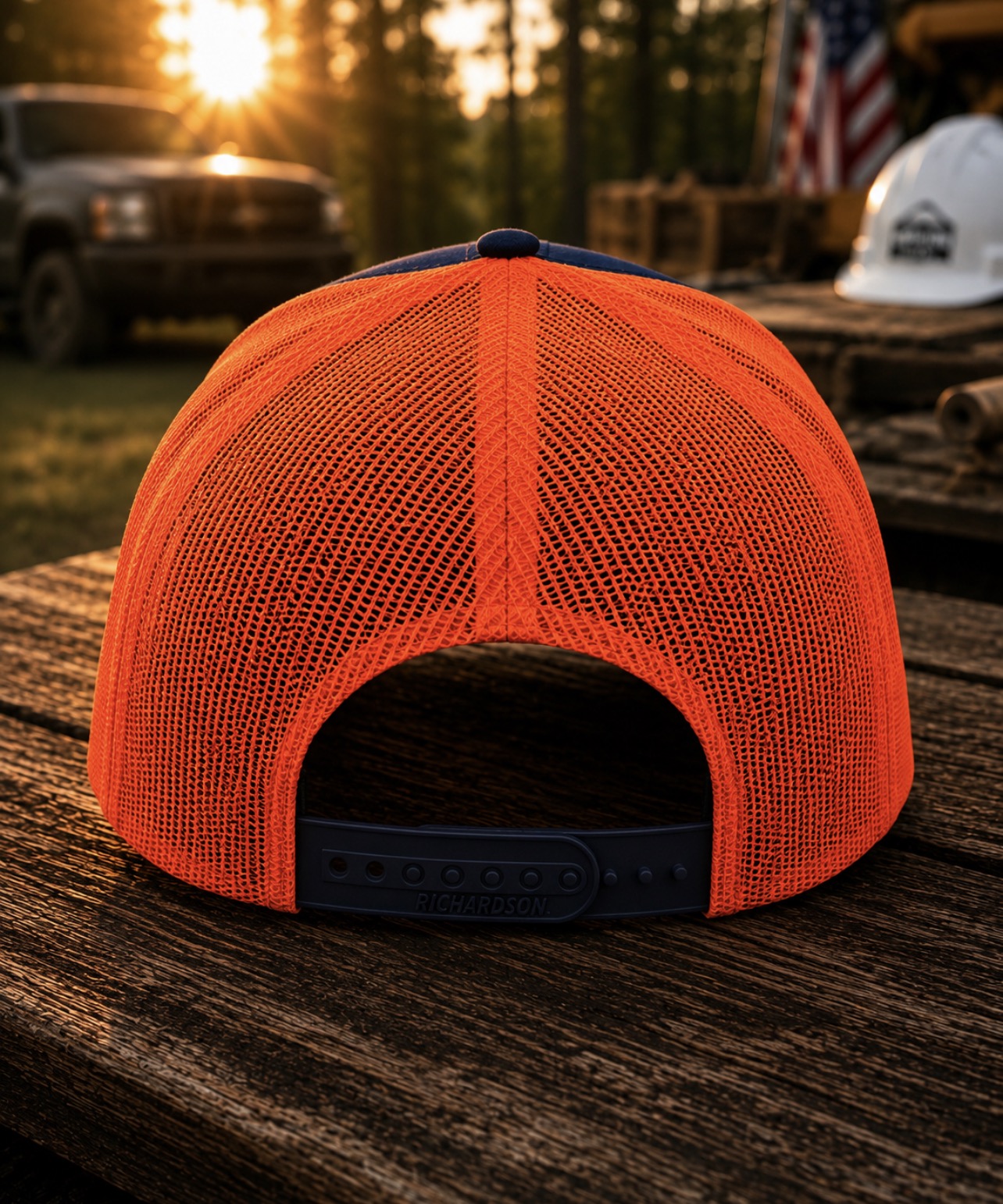 “Blue Collar. Earn Every Dollar.” Leather Patch Richardson 112