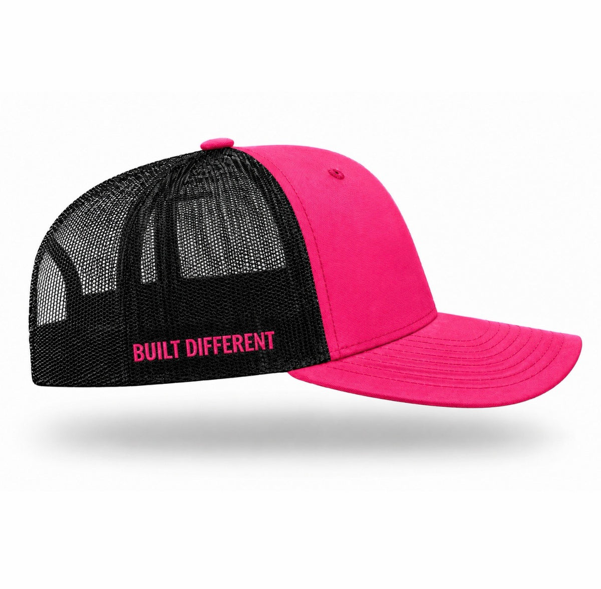 Pink Built Different Trucker Hat | Worn & Worthy