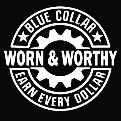 White Vinyl: Earn Every Dollar Decal - 7x7in