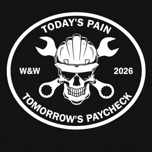 Today's Pain Tomorrow's Paycheck - 6" Window Decal