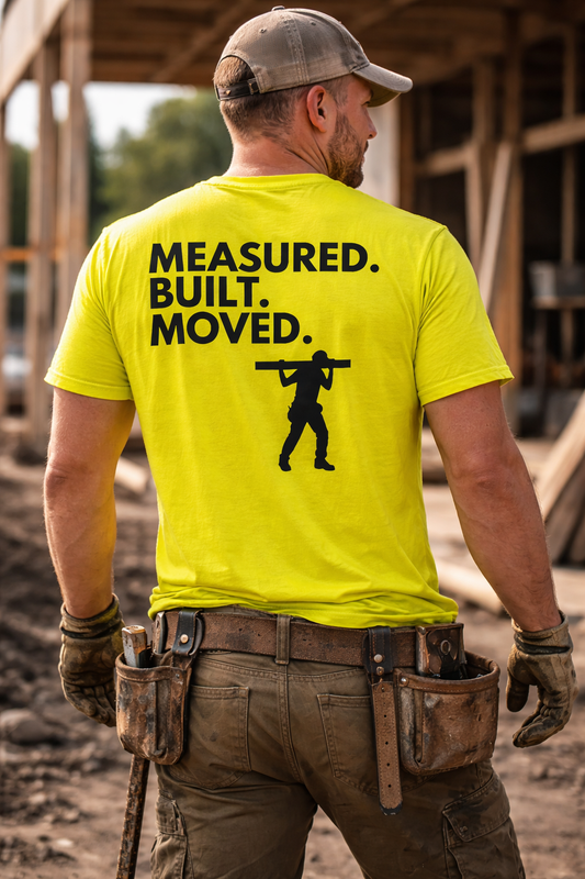 Measured. Built. Moved. Tee