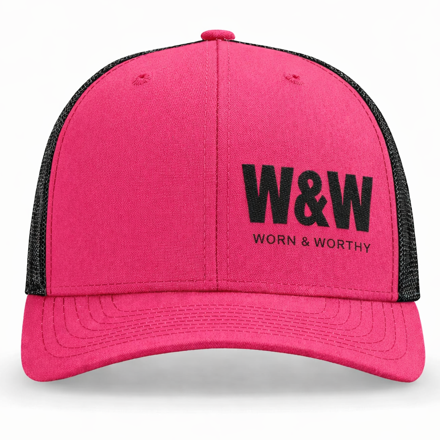 Pink Built Different Trucker Hat | Worn & Worthy