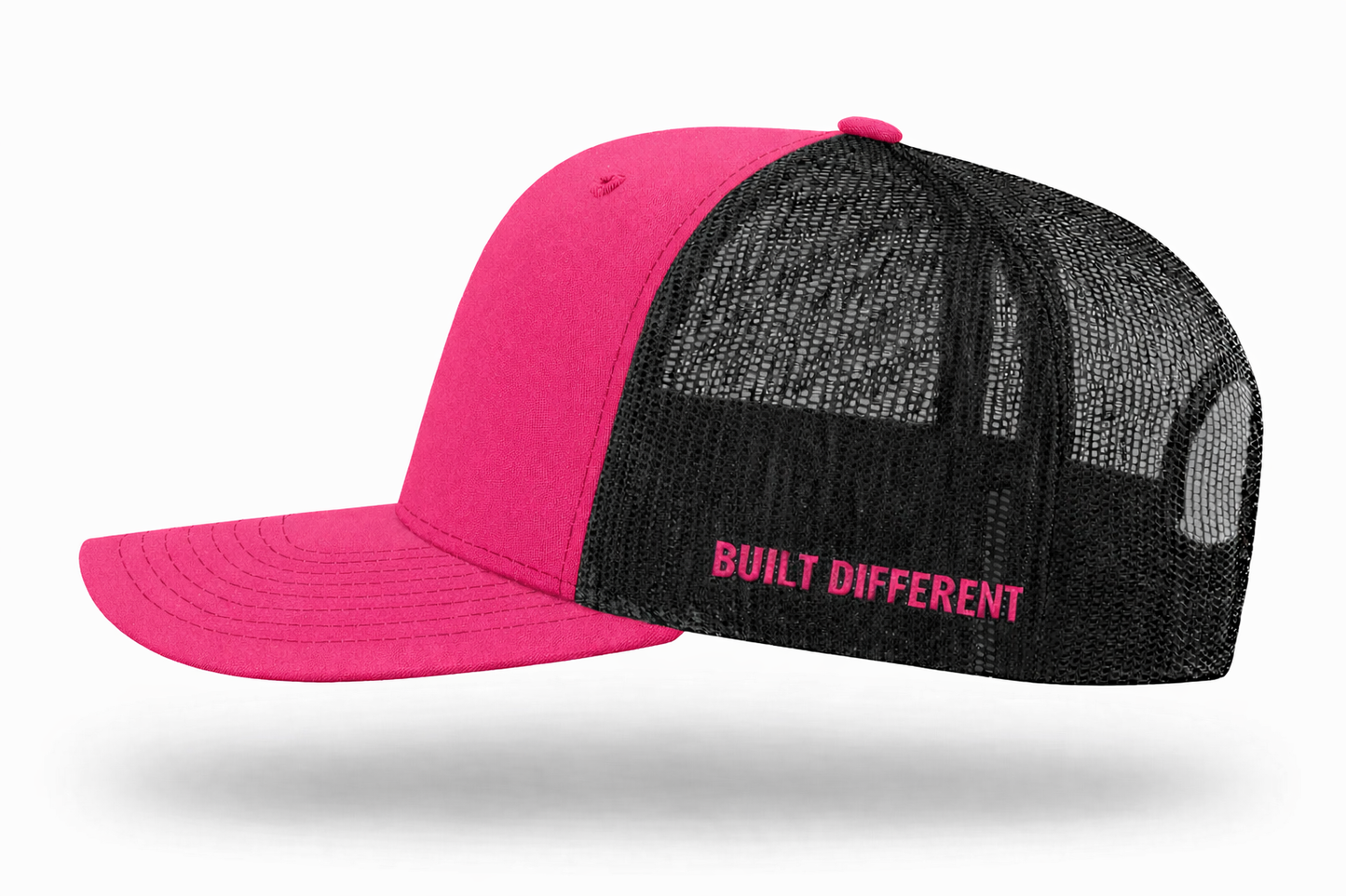 Pink Built Different Trucker Hat | Worn & Worthy