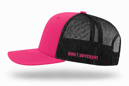 Pink Built Different Trucker Hat | Worn & Worthy