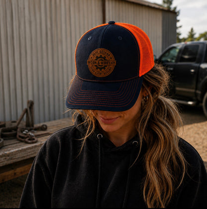“Blue Collar. Earn Every Dollar.” Leather Patch Richardson 112