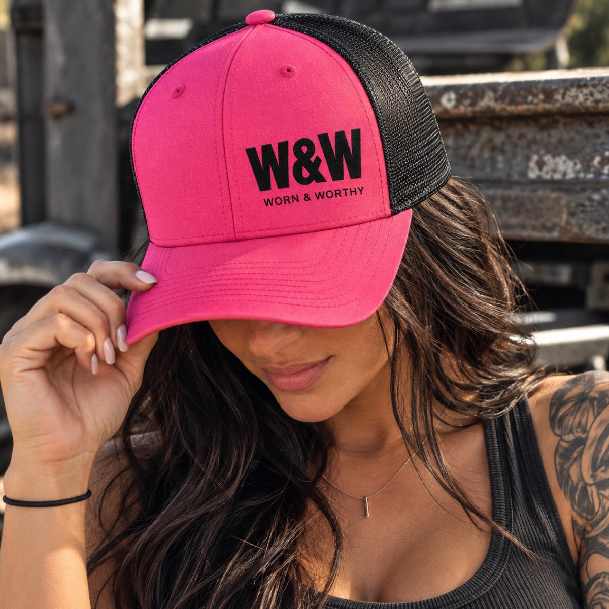 Pink Built Different Trucker Hat | Worn & Worthy