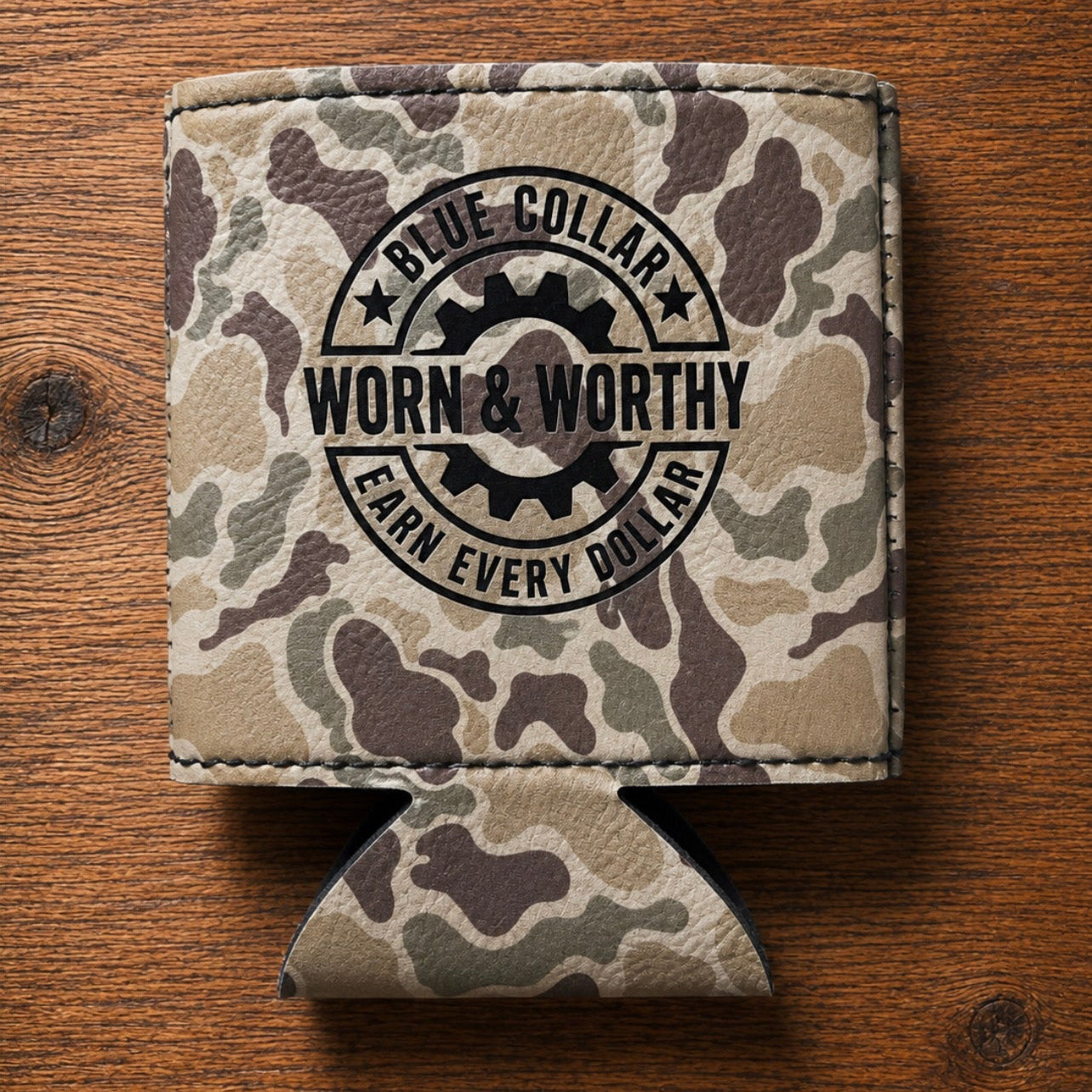 Premium Magnetic Koozie | Blue Collar. Earn Every Dollar.
