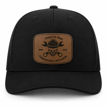 Leather Patch Hat - Today's Pain