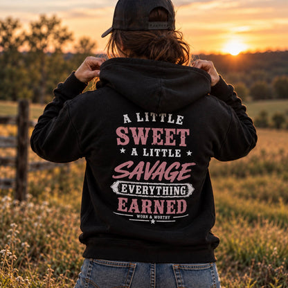 Full Zip Hoodie | A Little Sweet. A Little Savage.
