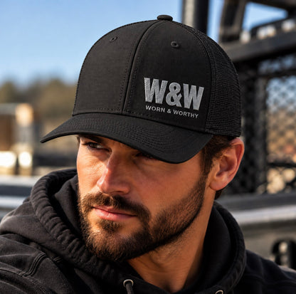 Black Built Different Trucker Hat | Worn & Worthy