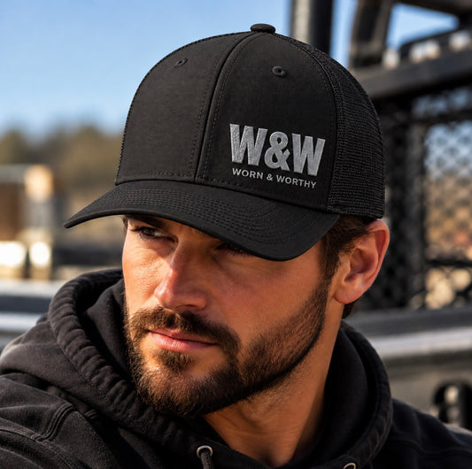 Black Built Different Trucker Hat | Worn & Worthy