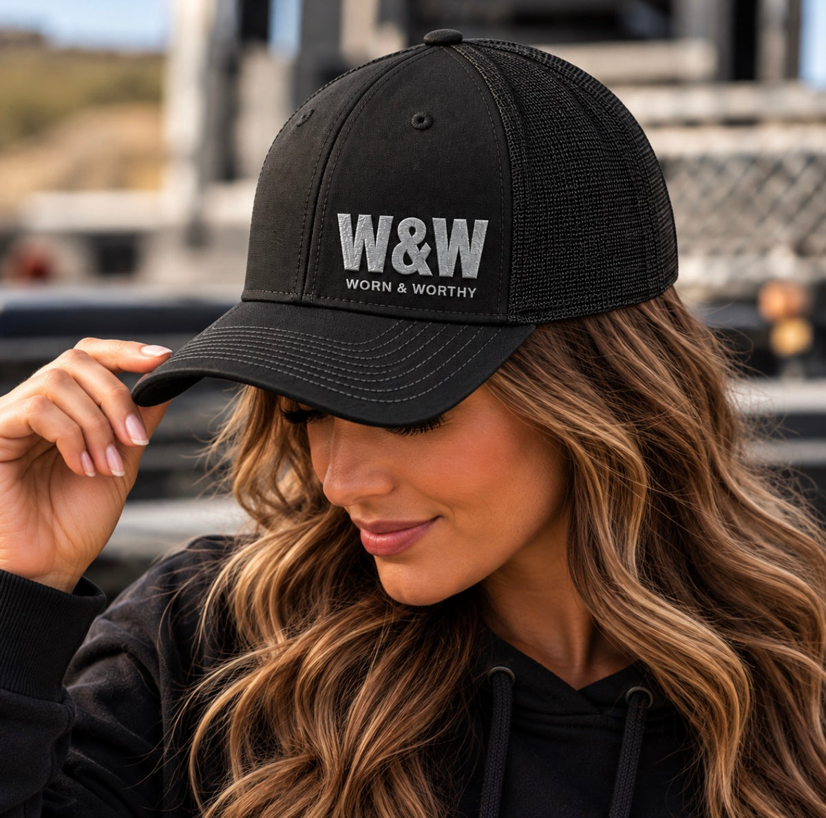 Black Built Different Trucker Hat | Worn & Worthy