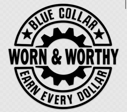 Black Vinyl: Earn Every Dollar Decal - 7x7in