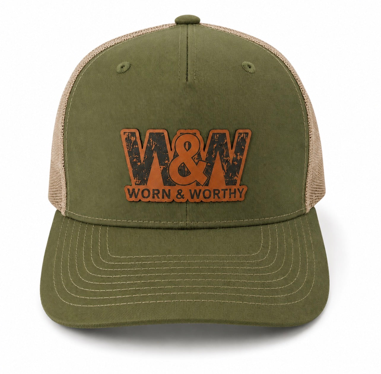 PRE-ORDER | Worn & Worthy Leather Patch Richardson 112 Trucker Hat