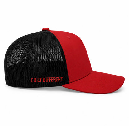 Built Different Hat | Red/Black Richardson 112