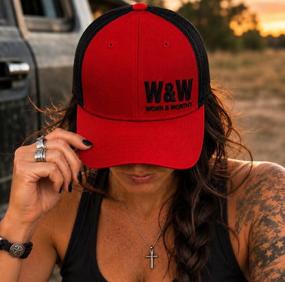 Built Different Hat | Red/Black Richardson 112