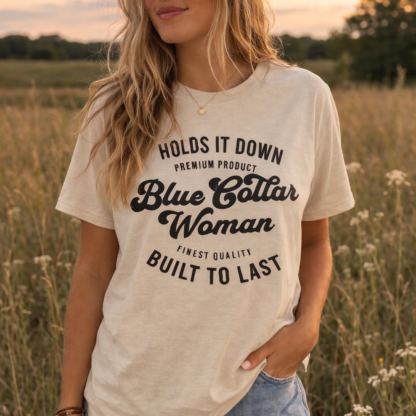 Blue Collar Woman Tee